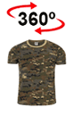 vista 360<sup>0</sup> Camiseta SOLDIER